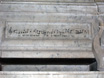 Inschrift am Sarkophag von Bellini